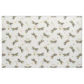 Tissu Points de nom dorés personnalisés et libellule (Fat Quarter)
