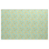 Tissu Points de tape-à-l'oeil de menthe et d'or (Fat Quarter)