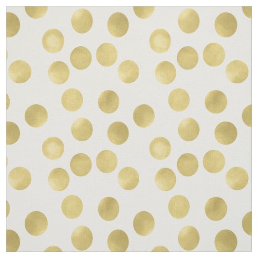 Tissu Points de tape-à-l'oeil d'or (Échantillon)
