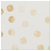 Tissu Points de ville d'or sur le blanc (Fermer)