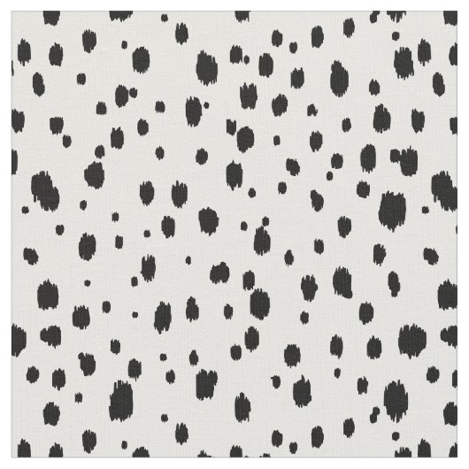 Tissu Points écartés Ikat noir et blanc (Fermer)