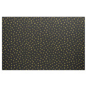 Tissu Points élégants de confettis de noir et de feuille (Fat Quarter)