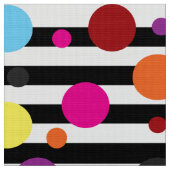 Tissu Points Et Bandes (Fermer)