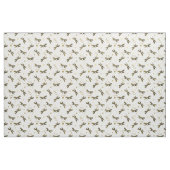 Tissu Points et libellules de nom doré personnalisés (Yard)