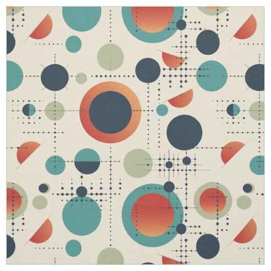 Tissu Points et points rétro (Échantillon)