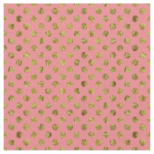 Tissu Points fascinants et roses d'or chic (Fermer)