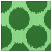 Tissu Points géants d'Ikat, chaux et vert vert (Détail)