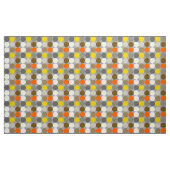 Tissu Points géants, gris, or et orange de la moitié du (Yard)