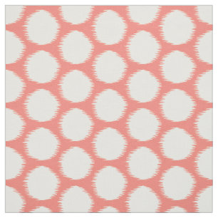 Tissu Points Ikat des humeurs asiatiques saumons