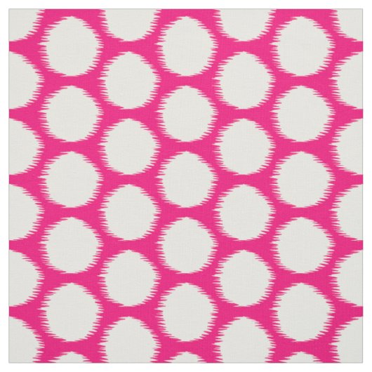 Tissu Points Ikat Rose Asiatique (Échantillon)