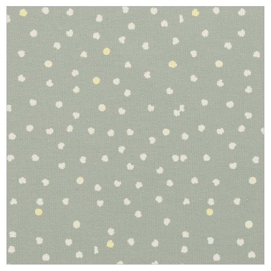 Tissu points jaunes sur gris (Fermer)