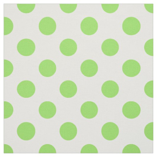 Tissu Points lime et blanc (Échantillon)