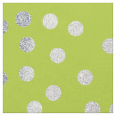 Tissu Points Lime Green et Silver City (Fermer)