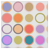 Tissu Points modernes du milieu du siècle, couleurs mult (fermé)