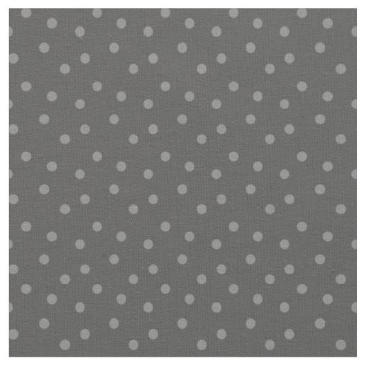 Tissu Points Modernes sur Gris Foncé (Fermer)