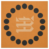 Tissu Points noirs Abstraits Ajouter un Motif de monogra (Échantillon)