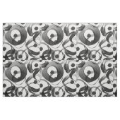 Tissu Points noirs blancs à la mode de traçages (Fat Quarter)