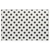 Tissu Points noirs blancs irréguliers Cercles de brosse (Fat Quarter)