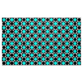 Tissu Points noirs bleu géométrique (Fat Quarter)