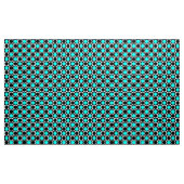 Tissu Points noirs bleu géométrique (Yard)