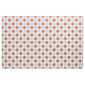 Tissu Points orange et carrés bleus (Fat Quarter)