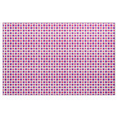 Tissu Points pourpres et carrés fuchsia (Yard)