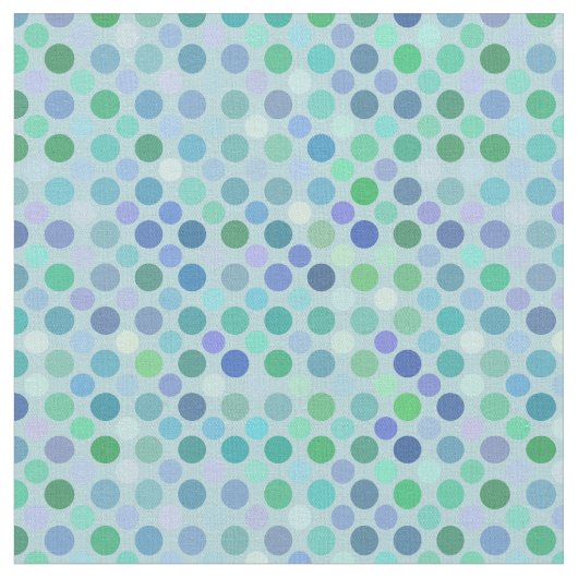 Tissu points sarcelle, verts, violets, bleus et roses (Fermer)