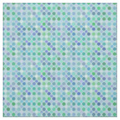 Tissu points sarcelle, verts, violets, bleus et roses (Échantillon)