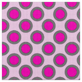 Tissu Points tournés, fuchsia, gris et rose (Fermer)