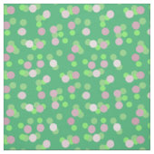 Tissu Points verts et roses 3 (Échantillon)