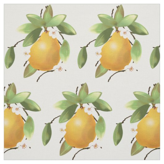 Tissu Poires Fruit (Échantillon)