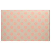 Tissu : Pois beige et rose (Fat Quarter)