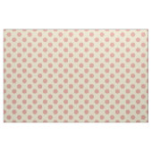 Tissu : Pois beige et rose-clair (Yard)