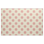Tissu : Pois beige et rose-clair (Fat Quarter)