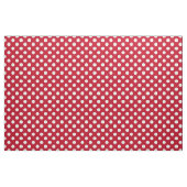 Tissu pois blancs en rouge (Yard)
