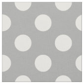 Tissu pois blancs gris (Fermer)