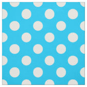 Tissu Pois blancs sur bleu électrique (Échantillon)