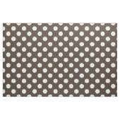Tissu Pois blancs sur brun (Fat Quarter)