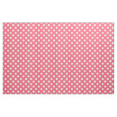 Tissu Pois blancs sur corail (Yard)