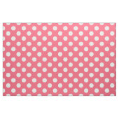Tissu Pois blancs sur corail (Fat Quarter)