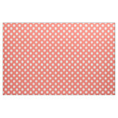 Tissu Pois blancs sur corail vivant (Yard)