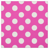 Tissu Pois blancs sur fuchsia (Échantillon)