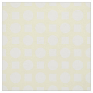 Tissu Pois blancs sur jaune citron