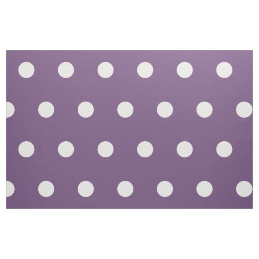 Tissu Pois blancs sur le prune (Fat Quarter)