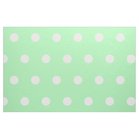 Tissu Pois blancs sur le vert du printemps (Fat Quarter)