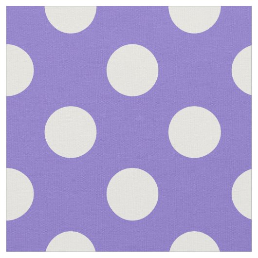 Tissu Pois blancs sur perwinkle (Fermer)