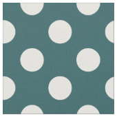 Tissu Pois blancs sur turquoise (Fermer)