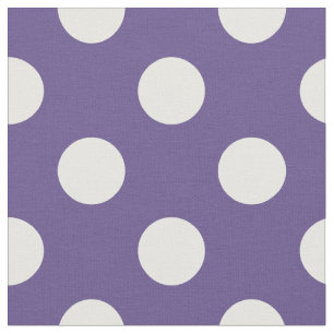 Tissu Pois blancs sur ultra violet