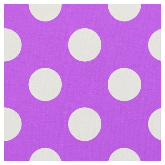 Tissu Pois blancs sur violet clair (Fermer)