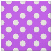 Tissu Pois blancs sur violet clair (Échantillon)